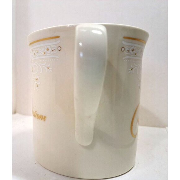 Lenox Set of 2 Bone China Mugs "Congratulations" and "Celebrate" Made in USA - Picture 11 of 12